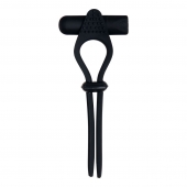Черное эрекционное лассо с вибропулей Black Tie Affair - Zero Tolerance - в Керчи купить с доставкой