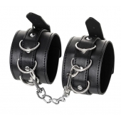 Черные оковы Anonymo из искусственной кожи - ToyFa - купить с доставкой в Керчи