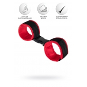 Красно-черные велюровые оковы Anonymo - ToyFa - купить с доставкой в Керчи