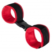 Красно-черные велюровые оковы Anonymo - ToyFa - купить с доставкой в Керчи