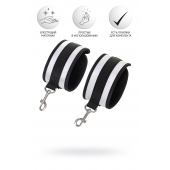 Серебристо-черные наручники Anonymo - ToyFa - купить с доставкой в Керчи