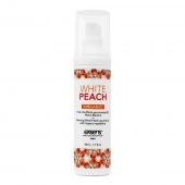 Разогревающее массажное масло Gourmet White Peach Organic с органическими ингредиентами - 50 мл. - Exsens - купить с доставкой в Керчи