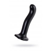Черный стимулятор для пар P G-Spot Dildo Size M - 18 см. - Strap-on-me - в Керчи купить с доставкой