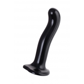 Черный стимулятор для пар P G-Spot Dildo Size M - 18 см. - Strap-on-me - в Керчи купить с доставкой