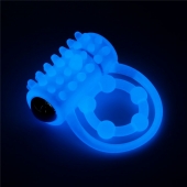 Голубое, светящееся в темноте виброкольцо Lumino Play Vibrating Penis Ring - Lovetoy - в Керчи купить с доставкой