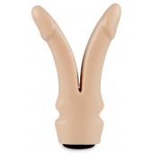 Телесная сплит-насадка харнесс - 16,5 см. - LOVETOY (А-Полимер) - купить с доставкой в Керчи