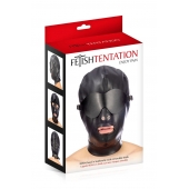 Маска-шлем с отверстием для рта и съемными шорами - Fetish Tentation - купить с доставкой в Керчи
