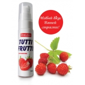 Гель-смазка Tutti-frutti с земляничным вкусом - 30 гр. - Биоритм - купить с доставкой в Керчи