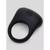 Черное эрекционное виброкольцо Sensation Rechargeable Vibrating Love Ring - Fifty Shades of Grey - в Керчи купить с доставкой
