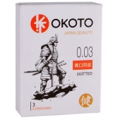Презервативы с точками OKOTO Dotted - 3 шт. - Sitabella - купить с доставкой в Керчи
