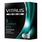 Контурные презервативы VITALIS PREMIUM comfort plus - 3 шт. - Vitalis - купить с доставкой в Керчи