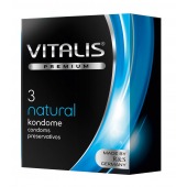 Классические презервативы VITALIS PREMIUM natural - 3 шт. - Vitalis - купить с доставкой в Керчи