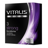 Презервативы с утолщенной стенкой VITALIS PREMIUM strong - 3 шт. - Vitalis - купить с доставкой в Керчи