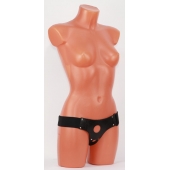 Универсальные черные трусики для страпона - БДСМ Арсенал - купить с доставкой в Керчи