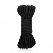 Черная хлопковая веревка для связывания Bondage Rope - 10 м. - Lux Fetish - купить с доставкой в Керчи