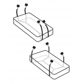Фиксаторы для кровати WRAPAROUND MATTRESS RESTRAIN - Pipedream - купить с доставкой в Керчи