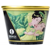 Массажная свеча Exotic Green Tea с ароматом зелёного чая - 170 мл. - Shunga - купить с доставкой в Керчи
