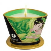 Массажная свеча Exotic Green Tea с ароматом зелёного чая - 170 мл. - Shunga - купить с доставкой в Керчи