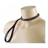Эффектный сверкающий ошейник с поводком  Гламур - Sitabella - купить с доставкой в Керчи