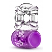 Фиолетовое эрекционное виброкольцо Pleaser Rechargeable C-Ring - Blush Novelties - в Керчи купить с доставкой