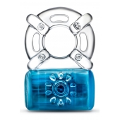 Синее эрекционное виброкольцо One Night Stand Vibrating C-Ring - Blush Novelties - в Керчи купить с доставкой