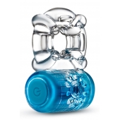 Синее эрекционное виброкольцо One Night Stand Vibrating C-Ring - Blush Novelties - в Керчи купить с доставкой