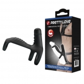 Черная вибронасадка на пенис Vibrating Penis Sling - Baile - в Керчи купить с доставкой