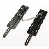 Узорчатые кожаные оковы с регулируемыми ремешками - Crazy Handmade - купить с доставкой в Керчи