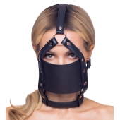 Черный намордник с кляпом-шаром Head Harness With A Gag - Orion - купить с доставкой в Керчи