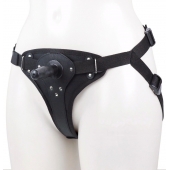 Женские трусики для фиксации насадки плугом с вагинальной пробкой - LOVETOY (А-Полимер) - купить с доставкой в Керчи