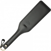 Черная кожаная шлепалка SitaBlack - 30 см. - Sitabella - купить с доставкой в Керчи