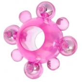 Эрекционное кольцо c бусинками - Toyfa Basic - в Керчи купить с доставкой