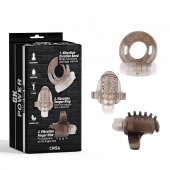 Набор из 3 дымчатых эрекционных колец с вибрацией Teasers Ring Kit - Chisa - в Керчи купить с доставкой