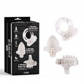 Набор из 3 прозрачных эрекционных колец с вибрацией Teasers Ring Kit - Chisa - в Керчи купить с доставкой