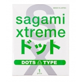 Презерватив Sagami Xtreme Type-E с точками - 1 шт. - Sagami - купить с доставкой в Керчи