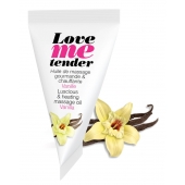 Съедобное согревающее массажное масло Love Me Tender Vanilla с ароматом ванили - 10 мл. - Love to Love - купить с доставкой в Керчи