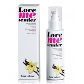 Съедобное согревающее массажное масло Love Me Tender Vanilla с ароматом ванили - 100 мл. - Love to Love - купить с доставкой в Керчи