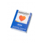 Презервативы с пупырышками Masculan Dotted - 3 шт. - Masculan - купить с доставкой в Керчи