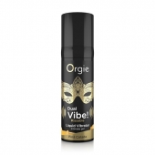 Съедобный гель Dual Vibe Pina Colada с эффектом вибрации и вкусом коктейля пина колада - 15 мл. - ORGIE - купить с доставкой в Керчи