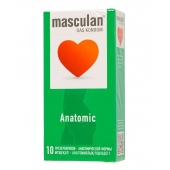 Презервативы анатомической формы Masculan Anatomic - 10 шт. - Masculan - купить с доставкой в Керчи