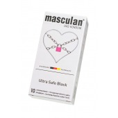 Ультрапрочные презервативы Masculan Ultra Safe Black - 10 шт. - Masculan - купить с доставкой в Керчи