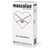 Ультрапрочные презервативы Masculan Ultra Safe Black - 10 шт. - Masculan - купить с доставкой в Керчи