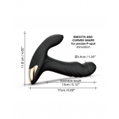 Черный вибромассажер простаты Multi P-Joy с 3 моторами - Dorcel - в Керчи купить с доставкой