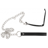 Зажим для половых губ с поводком Pussy Clamp With A Leash - Orion - купить с доставкой в Керчи