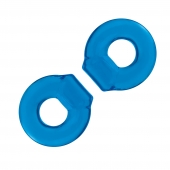 Комплект из двух колец для пениса 2-Pack Ultra-Stretch Stamina Endurance Ring - BlueLine - в Керчи купить с доставкой