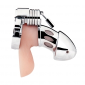 Клетка на пенис из металла Obedience Cock Cage - BlueLine - купить с доставкой в Керчи