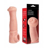Телесная фантазийная насадка на член Cock Sleeve Size L - KOKOS - в Керчи купить с доставкой