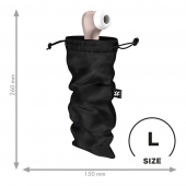 Черный мешочек для хранения игрушек Treasure Bag L - Satisfyer - купить с доставкой в Керчи