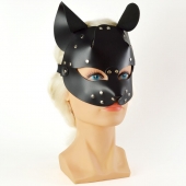 Черная кржаная маска Pussy - Sitabella - купить с доставкой в Керчи