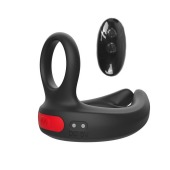 Черное эрекционное виброкольцо Cock Ring с пультом ДУ - I-MOON - в Керчи купить с доставкой